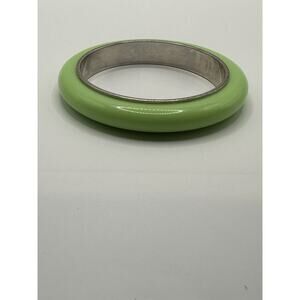 Banana Republic Lime Green Acrylic Bangle Bracelet Size 8